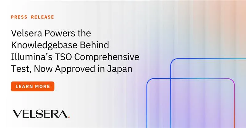 Featured image for  titled Velsera Powers the Knowledgebase Behind Illumina’s TSO Comprehensive Test, Now Approved in Japan