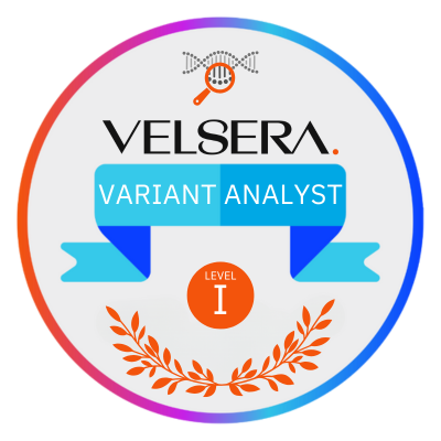 Velsera Variant Analyst Level 1 Certification